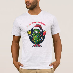 Funny Santa Pickleballer Christmas Best Gift T-Shirt