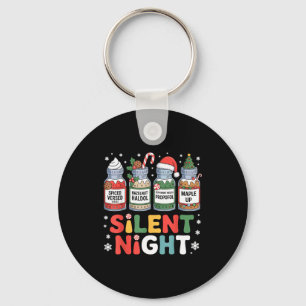 Funny Santa Profol Silent Night Icu Nurses Merry C Keychain