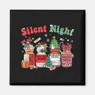 Funny Santa Profol Silent Night Icu Nurses Merry C Magnet