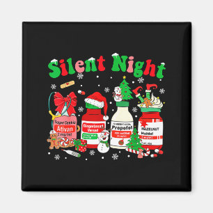Funny Santa Profol Silent Night Icu Nurses Merry C Magnet