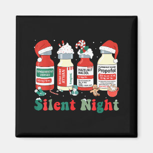 Funny Santa Profol Silent Night Icu Nurses Merry C Magnet