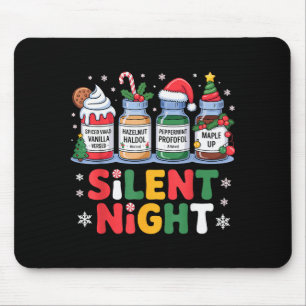 Funny Santa Profol Silent Night Icu Nurses Merry C Mouse Pad