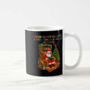 Funny Santa Reading 67 Meme Tee Christmas Teacher Coffee Mug