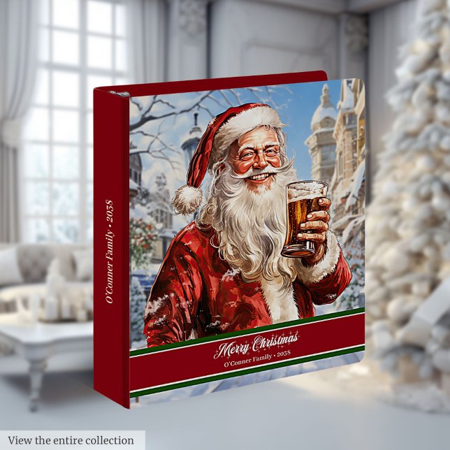 Funny Santa Ring Binder Holiday Planner Organizer (Funny Santa Ring Binder Holiday Planner Organizer)