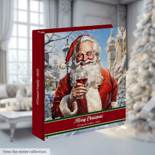 Funny Santa Ring Binder Holiday Planner Organizer