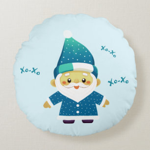 Funny Santa Round Pillow