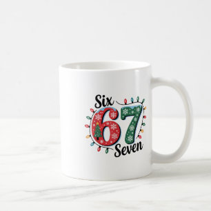 Funny Santa Says Six Seven Christmas 67 Meme Xmas  Coffee Mug