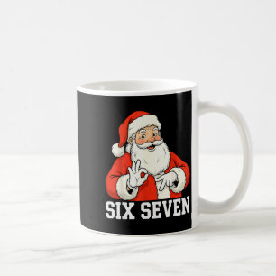 Funny Santa Says Six Seven Christmas 67 Meme Xmas  Coffee Mug