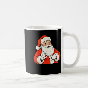 Funny Santa Says Six Seven Christmas 67 Meme Xmas  Coffee Mug
