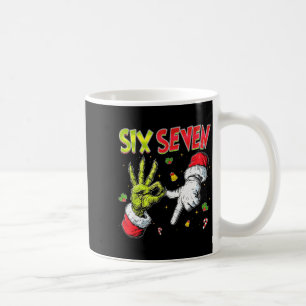 Funny Santa Says Six Seven Christmas 67 Meme Xmas  Coffee Mug