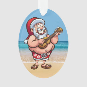 Funny Santa - See Back -  Ornament