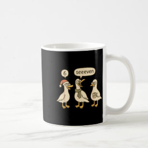 Funny Santa Silly Goose 6 7 Christmas Geese Six Se Coffee Mug