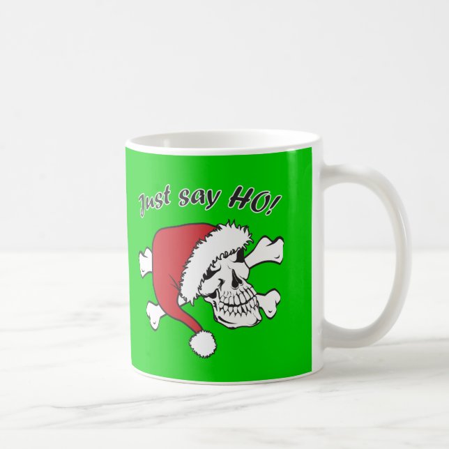 Funny Santa Skull Coffee Mug (Right)