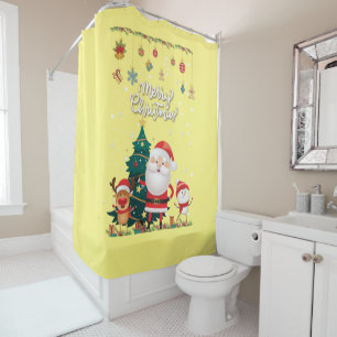 Funny Santa, Snowman, Reindeer Merry Christmas