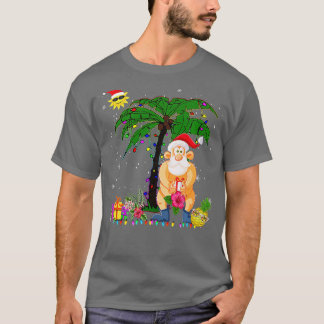 Funny Santa Summer Swimsuit Funny Christmas In Jul T-Shirt