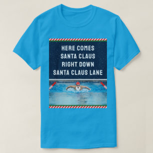 Funny Santa Swimmer T-Shirt
