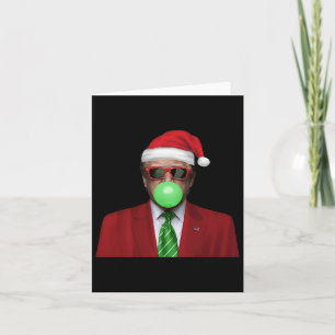 Funny Santa Trump Bubble Gum Make Christmas Great  Card
