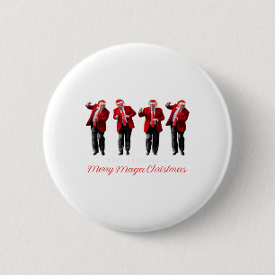 Funny Santa Trump Have Yourself A Merry Christmas 2 Inch Round Button