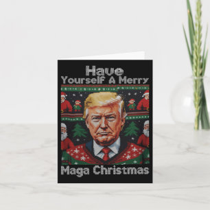Funny Santa Trump Have Yourself A Merry Christmas Card