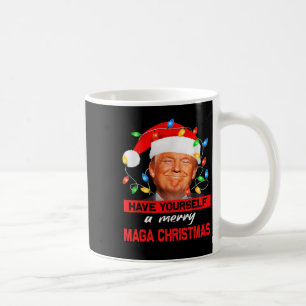 Funny Santa Trump Have Yourself A Merry Christmas  Coffee Mug