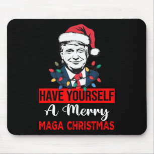 Funny Santa Trump Have Yourself A Merry Christmas  Mouse Pad