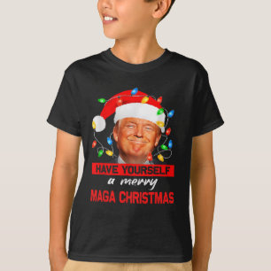 Funny Santa Trump Have Yourself A Merry Mega Chris T-Shirt