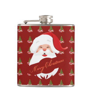 Funny Santa - Vinyl Flask
