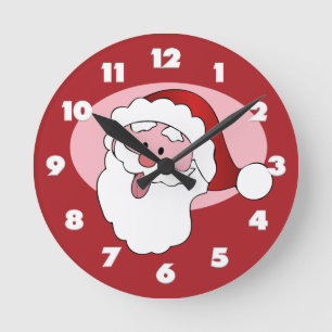 Funny Santa wall clock