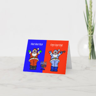 Funny Santas Chrismukkah Carte de voeux