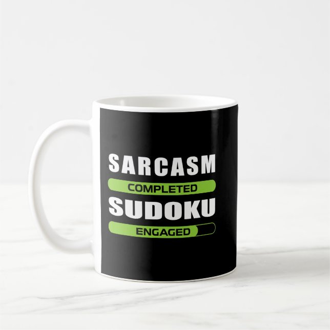 Funny Sarcasm And Sudoku For Puzzle Game Lover Coffee Mug (Left)