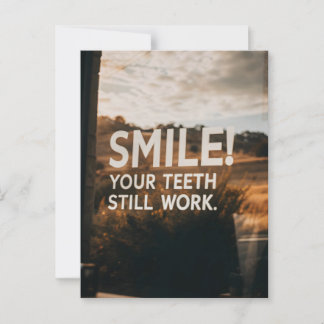 Funny Sarcasm Birthday Senior Older Age Postcard