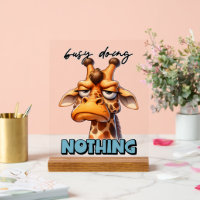 Funny sarcasm giraffe word art