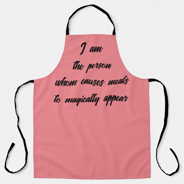 Funny sarcasm typography quote kitchen humour  apron (Front)