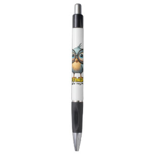Funny sarcasm word art bird pen