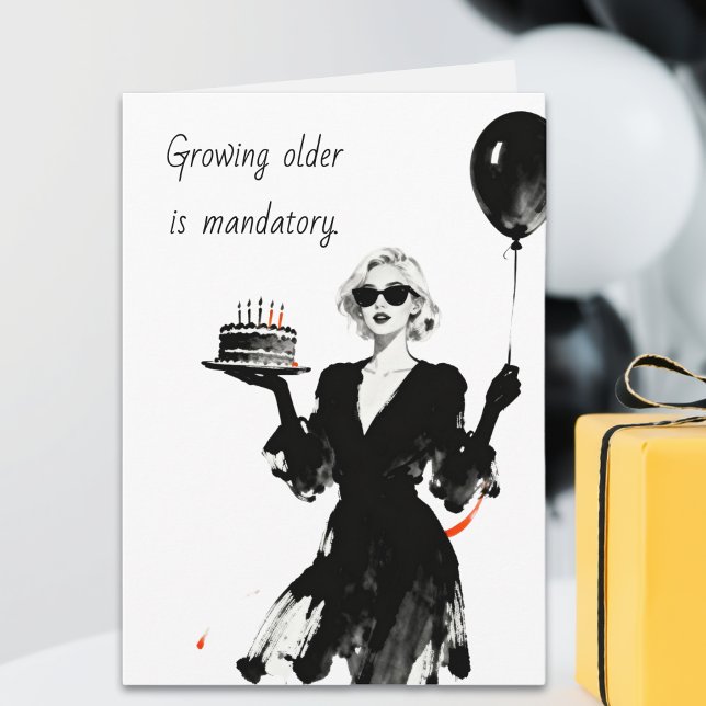 Funny Sarcastic Aging Birthday  Card (Creator Uploaded)