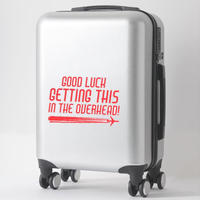 Funny Sarcastic Airline Cabin Crew Humour Quote (Suitcase)