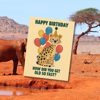 Funny Sarcastic Birthday Messages & Age Jokes Postcard