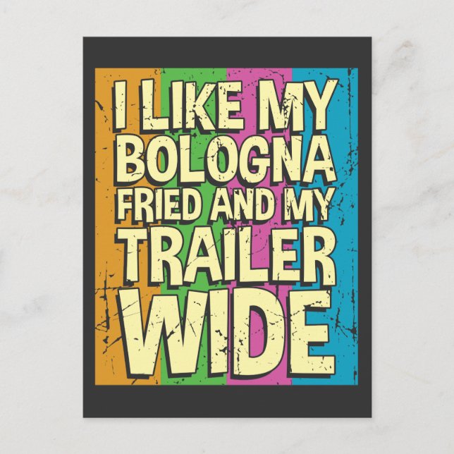 Funny Sarcastic Camper - Redneck Camping Postcard (Front)