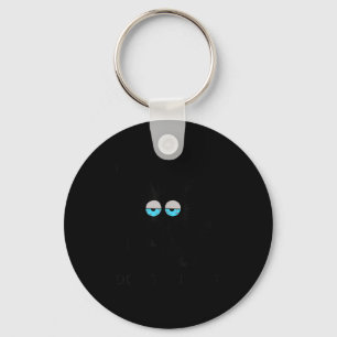 Funny Sarcastic Cat Meme I'm Here I'm Awake Don't  Keychain
