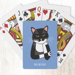 Funny Sarcastic Cat Name Playing Cards