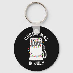 Funny Sarcastic Christmas In July Fuel Pump Gas Pu Keychain