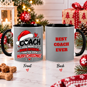 Funny Sarcastic Coach Christmas Appreciation Gift Mug