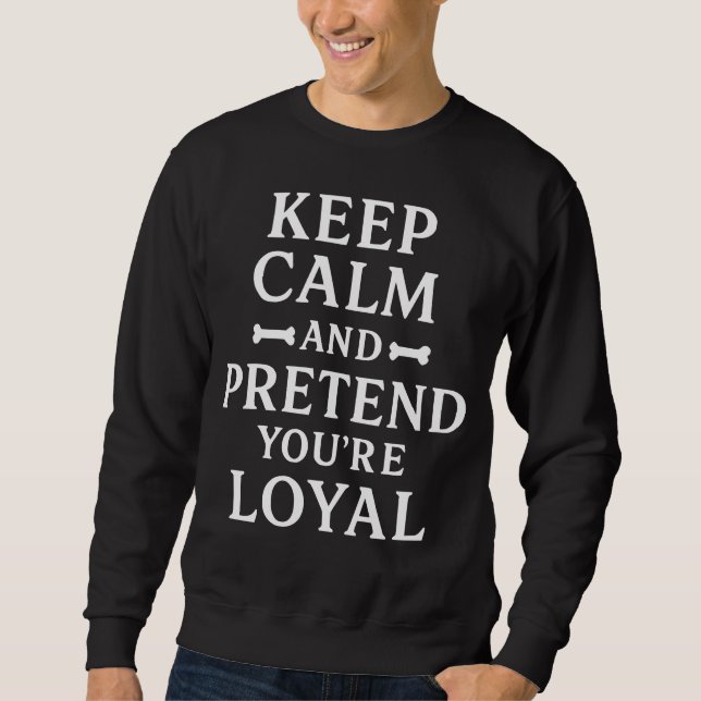 Funny Sarcastic Dog Humour Design Sweatshirt (Front)