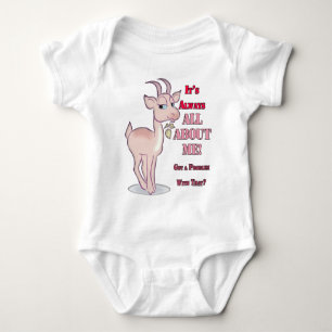 Funny Sarcastic Goat Baby Bodysuit