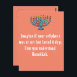 Funny Sarcastic Hanukkah Chanukah Cellphone Quote Postcard<br><div class="desc">Funny Sarcastic Hanukkah Chanukah Cellphone Quote</div>