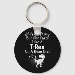 Funny Sarcastic Humour Saurus Quote Keychain