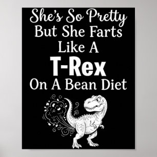 Funny Sarcastic Humour Saurus Quote Poster