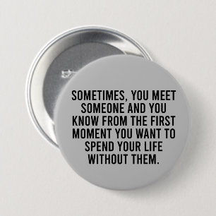 Funny Sarcastic Introvert Humour Saying 3 Inch Round Button