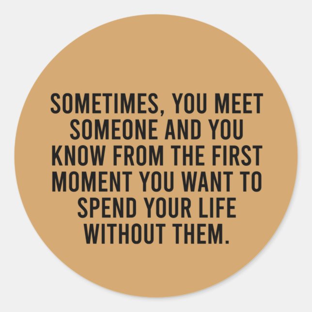 Funny Sarcastic Introvert Humour Saying Classic Round Sticker (Front)