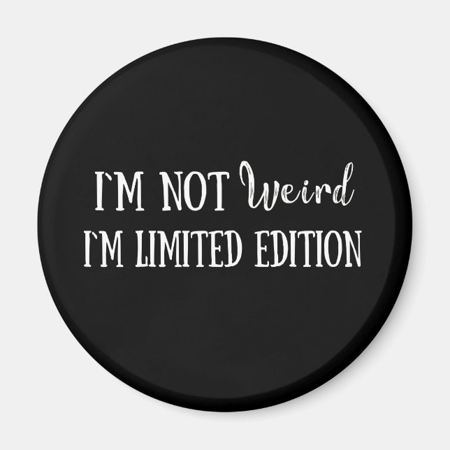 Funny sarcastic introvert quotes magnet (Front)